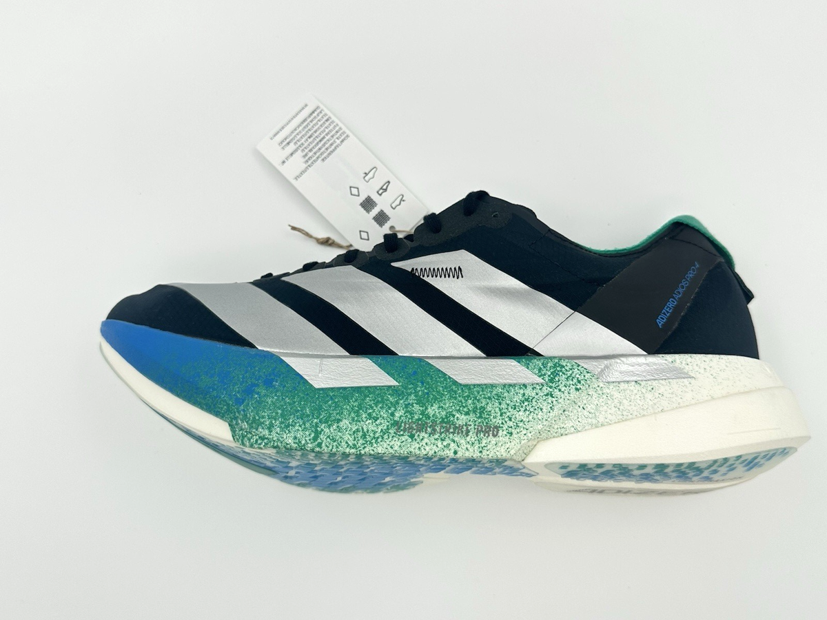 Adidas Adizero Adios Pro 4 Men's Size 10 Running Shoes Black Green