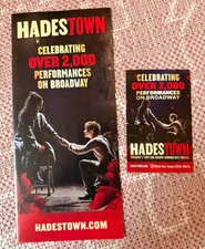 Set of 2 Hadestown Broadway Musical Flyers Jack Wolfe Morgan Dudley