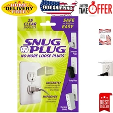 25 Pack Clear Loose Outlet Fix – Universal Electrical Connection Solution