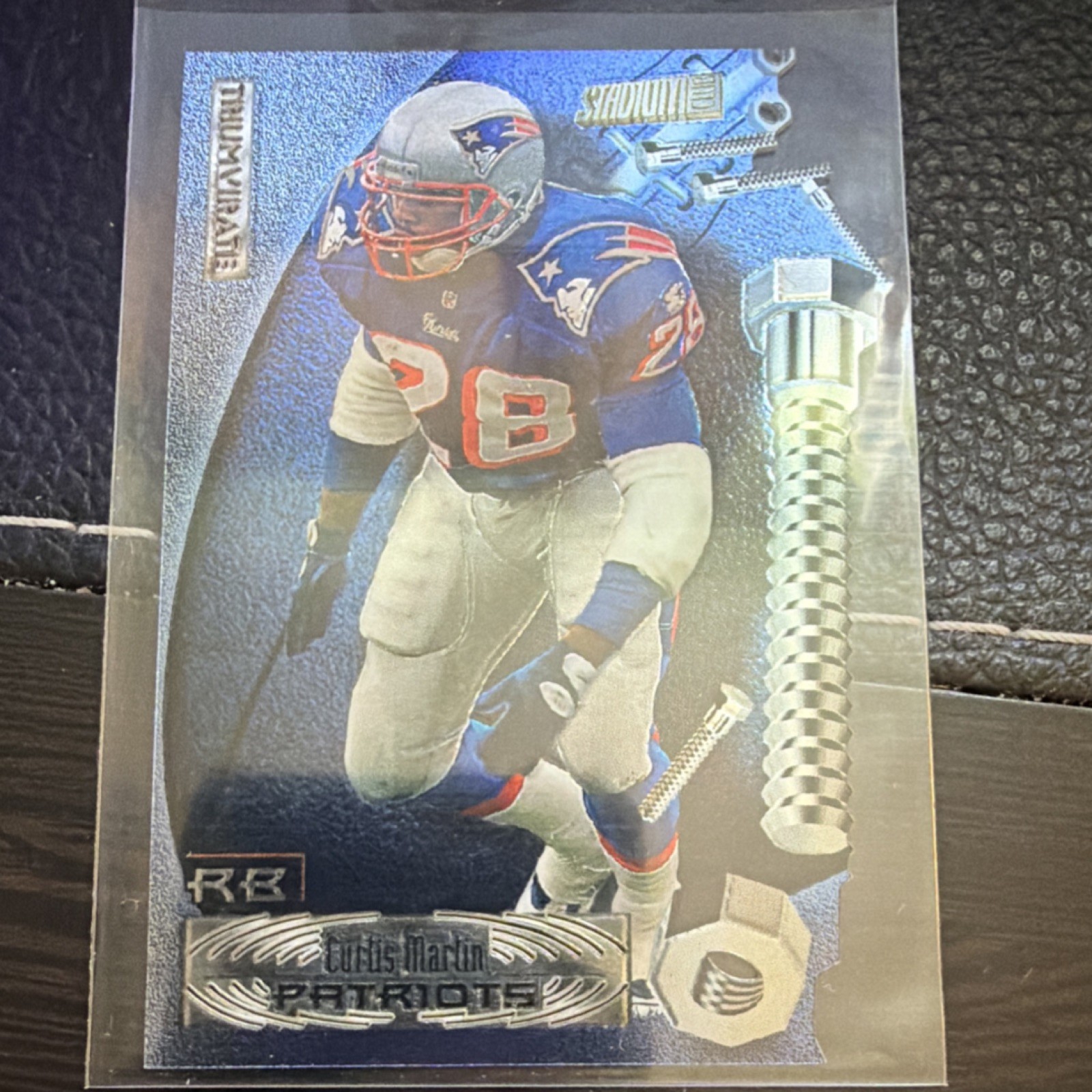 Topps 1997 Stadium Club Triumvirate Curtis Martin #T2A Patriots Football Card
