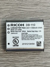 Ricoh DB-110 Rechargeable Li-Ion Battery OEM