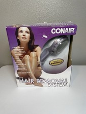 Conair Hair Removal System HB1R w/4 NEW Replacement Pads, Travel Bag  Guide