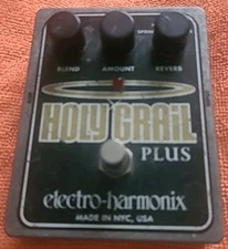 Elextro-Harmonix Holy Grail Plus Reverb guitar pedal, works!