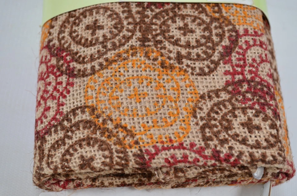 FABRIC PALETTE  Burlap / Toile de Jute 36" x 44" Multi Floral - Image 3 of 4