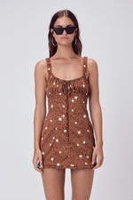 For love Lemons Tawney Mini Dress Cheetah size M