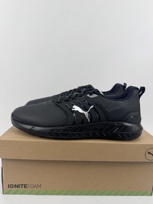 Puma Ignite Elevate 2 Tour Herren Golfschuhe Gr. UK 10,5 schwarz wasserdicht /32303