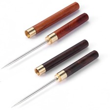 2 Pack Stainless Steel Ice Picks with Safety 9 IN, Light Brown/Dark Brown