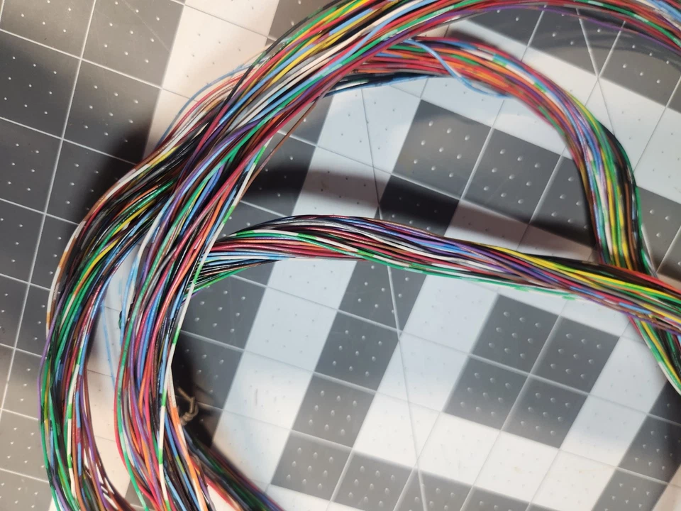 50 Strands Of 7 Ft  Colorful Telephone Wire - Image 2 of 3