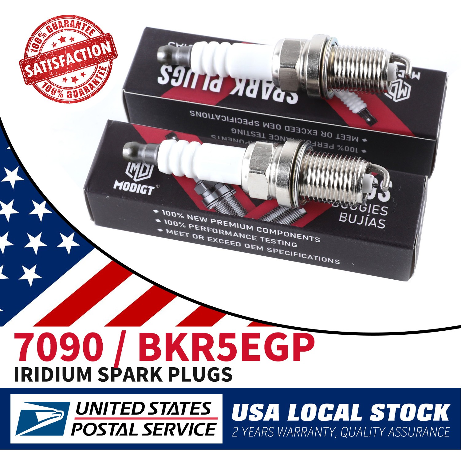 6pcs For NGK BKR5EGP Iridium Spark Plugs for 1995-2004 Toyota Tacoma 2.4L 2.7L
