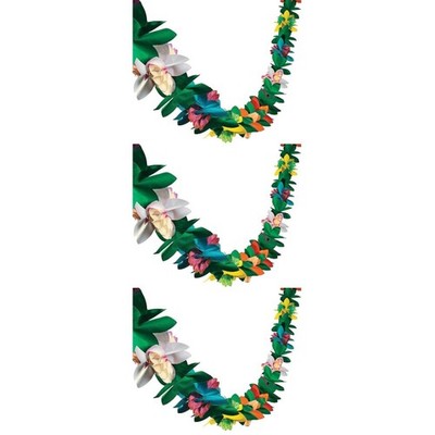 3 PCS Blumen Girlande Strandparty-Dekorationen Papierblumengirlande
