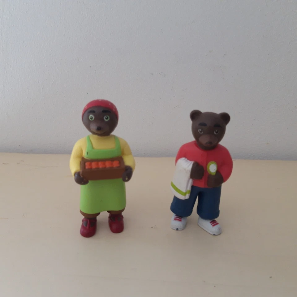 Lot 6 figurines petit ours Brun Bayard Presse Danielle Bour 1975 - Photo 3/4