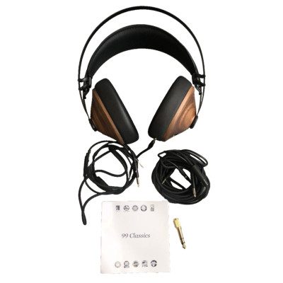 Meze Audio 99 Classics Wooden Closed Back Over Ear Headphones  (Walnut/Black)