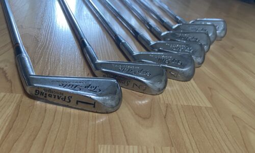 1965 VTG 7 Club Golf Spalding Top Flite Professional Iron Set RH OG Leather Grip - Picture 9 of 17