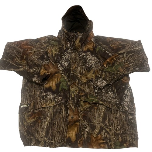 Guide Series Mossy Oak Camo Tech H20 Hooded Waterproof Lined Hunting Jacket XL