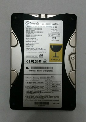 SEAGATE U6 ST320410A 20GB IDE Hard Drive P/N:9T7001-041 F/W: 3.34 Site ...