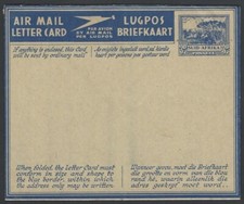 South Africa military air letter unused 1945 3d H&G IFG18