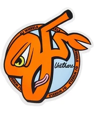 Santa Cruz OJ Wheels Axel Crusher Skateboard Sticker 3.7"