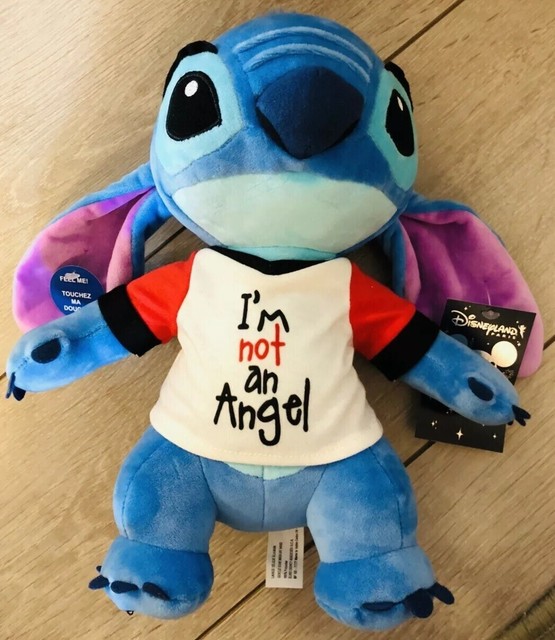 Plush Mega Soft/Soft Stitch 12 Inches Ts Message Disneyland Paris | eBay