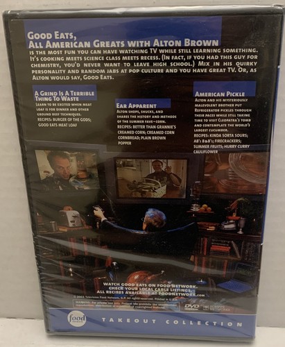 Good Eats with Alton Brown -All American Greats DVD TakeOut Collection NEW - Picture 2 of 4