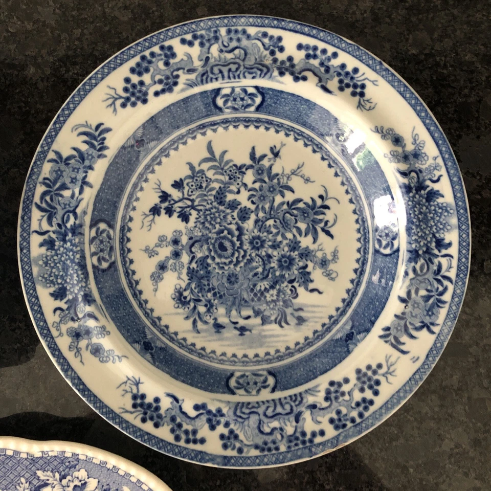 Woods & Sons Seaforth Pattern Oval Plate  10.75" X 9" & 2 Vintage Plates - Image 4 of 4