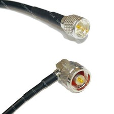 RFC240UF MINI UHF MALE to N MALE ANGLE Coax RF Cable USA-Ship Lot