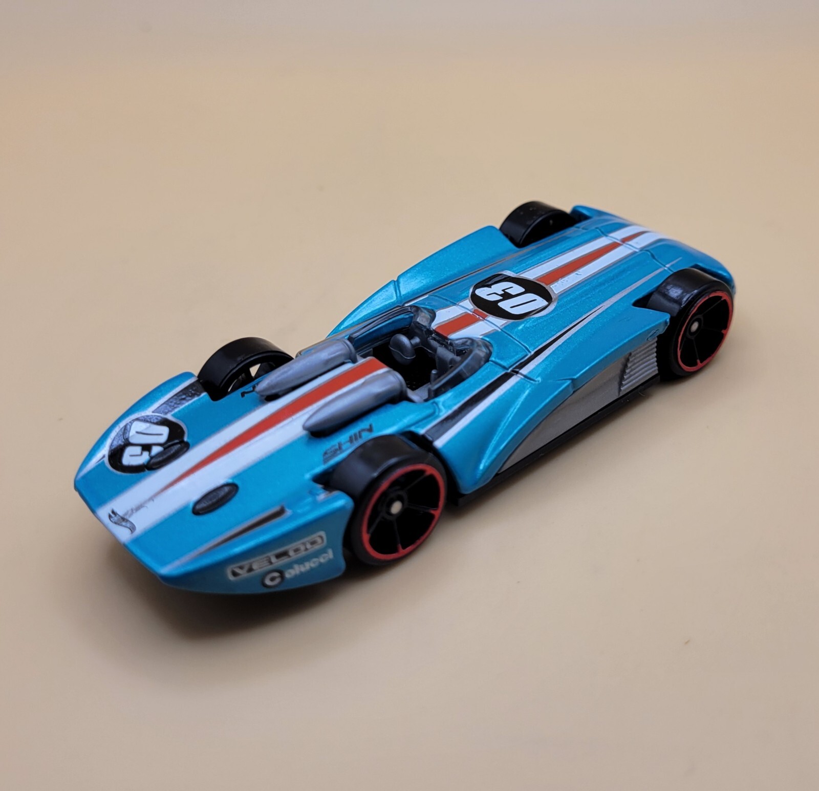 2007 Mattel Hot Wheels Chevroletor TM GM Chevrolet Chevy Blue Diecast Car