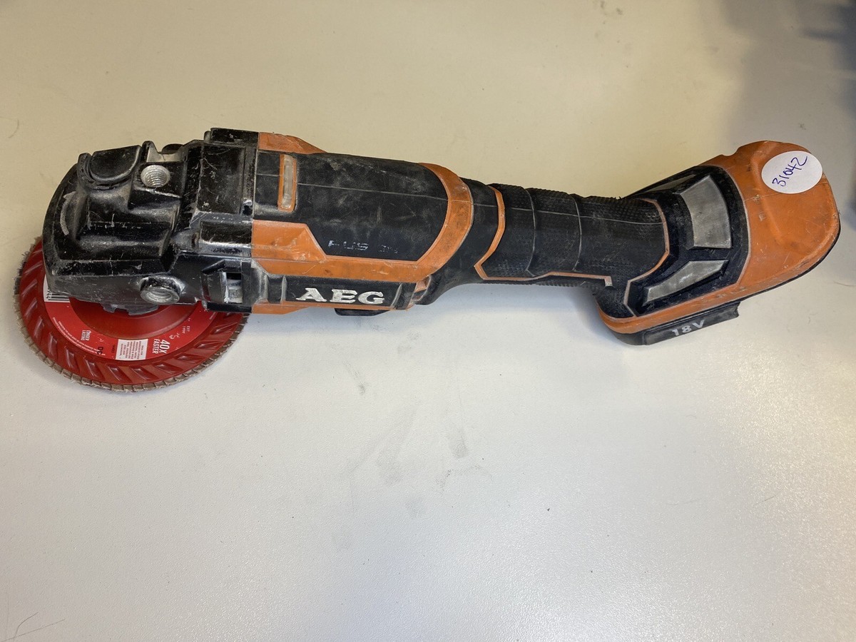 AEG 18V 125MM FUSION PADDLE SWITCH ANGLE GRINDER (BEWS18125BLP