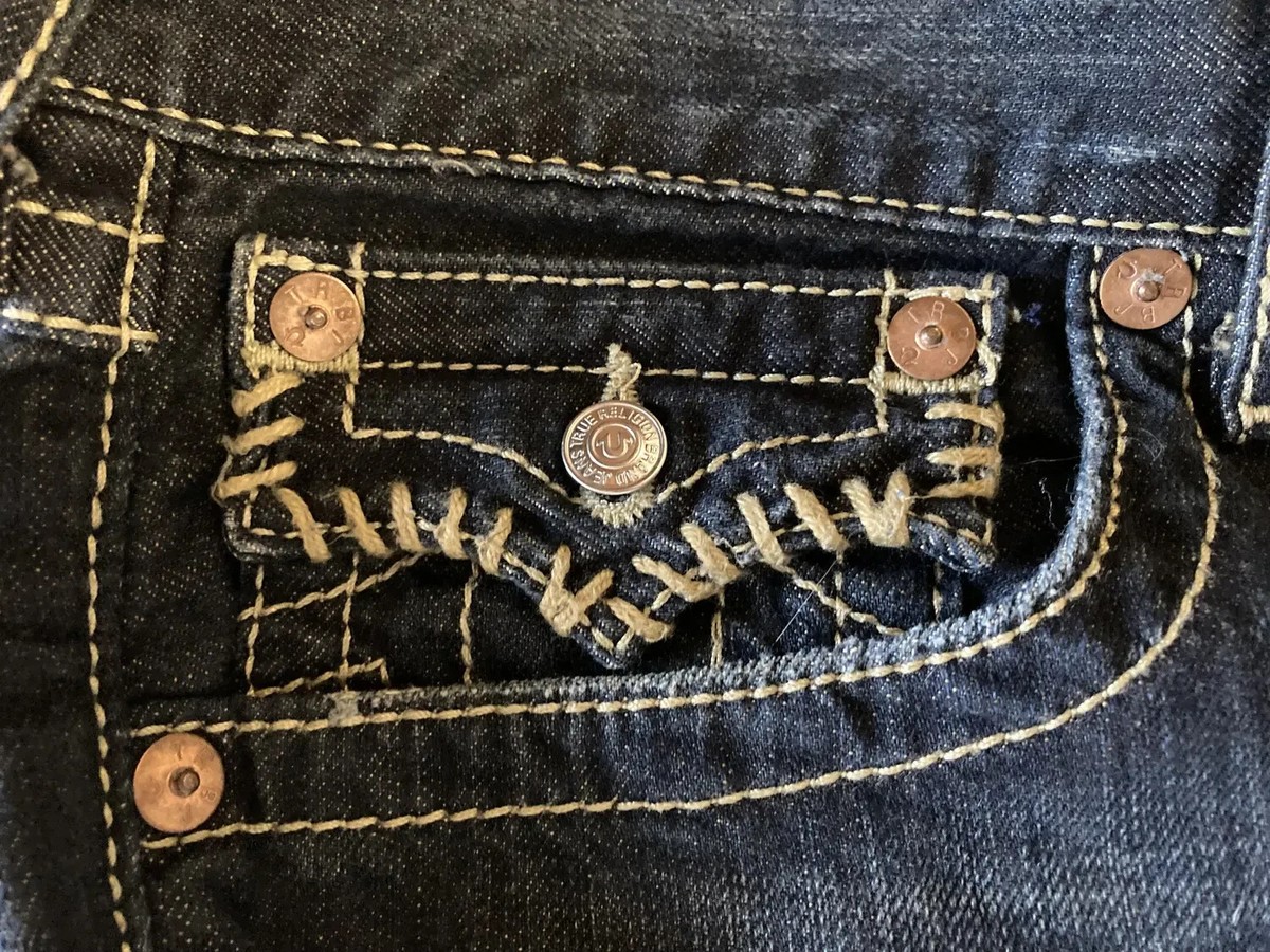 VTG True Religion Distressed Jeans Size Men's US 33 Color