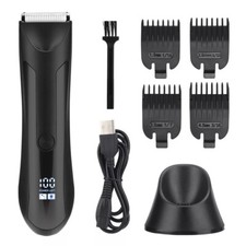 Men's Manscaping Pubic Hair Trimmer Groin Electric Ball Body Shaver Waterproof