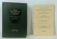 Vernons 1976 Civil Statute Texas Heads of Departments Health Public 4330 to 4464