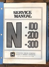 Hammond Organ N-100 N-200 N-300 Organ Service Manual Original 