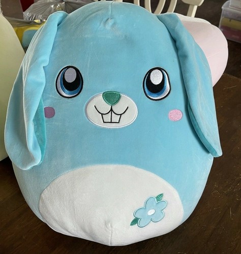 Squishmallow Blue Bunny Buttons Easter 