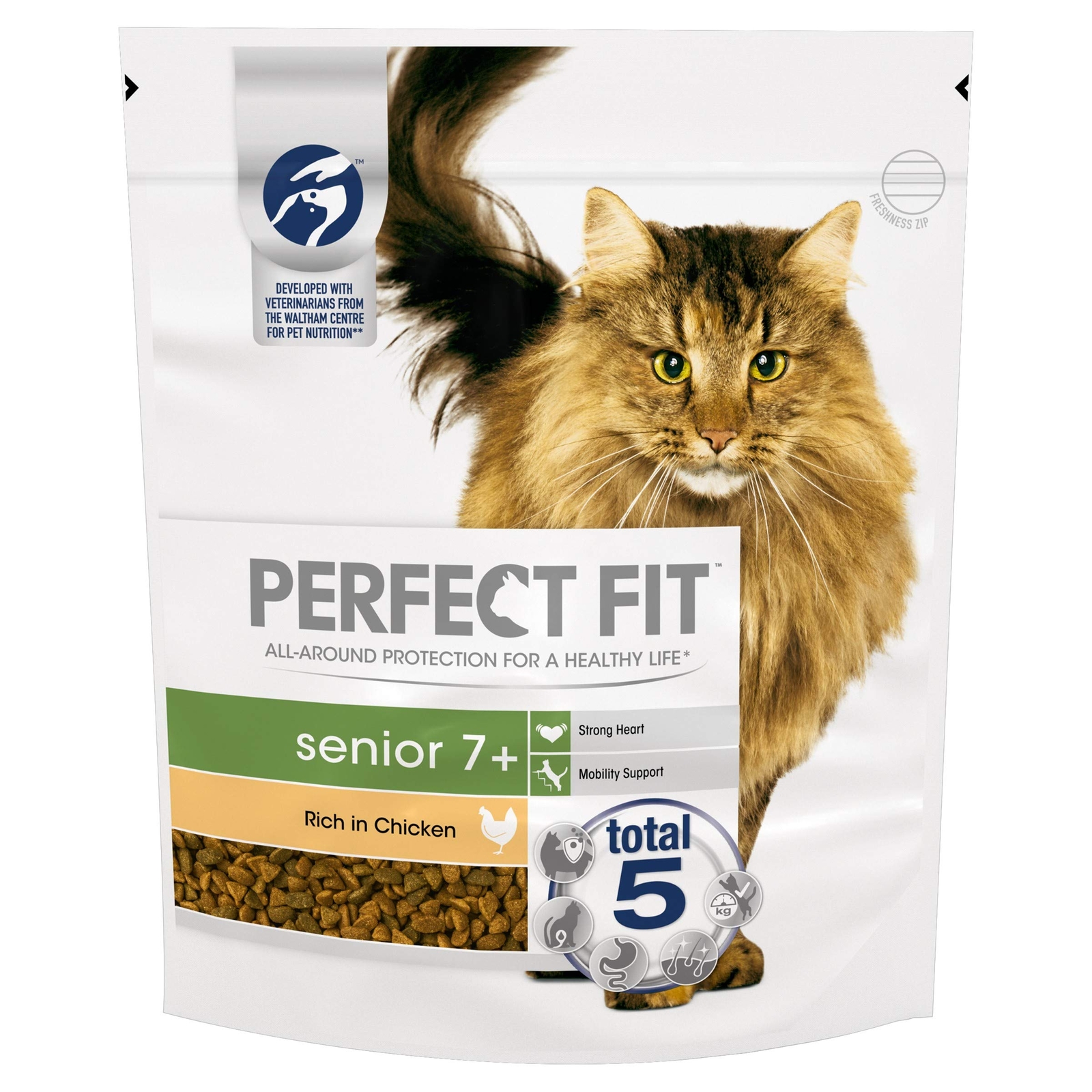 Senior Cat Food, Chicken Formula, Aging Cat Nutrition, Dry Cat Kibble,