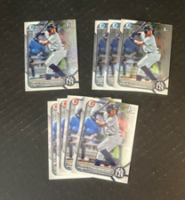 (8) FIDEL MONTERO 2022 BOWMAN ROOKIE LOT (1 MOJO 3 CHROME 4 DRAFT) YANKEES