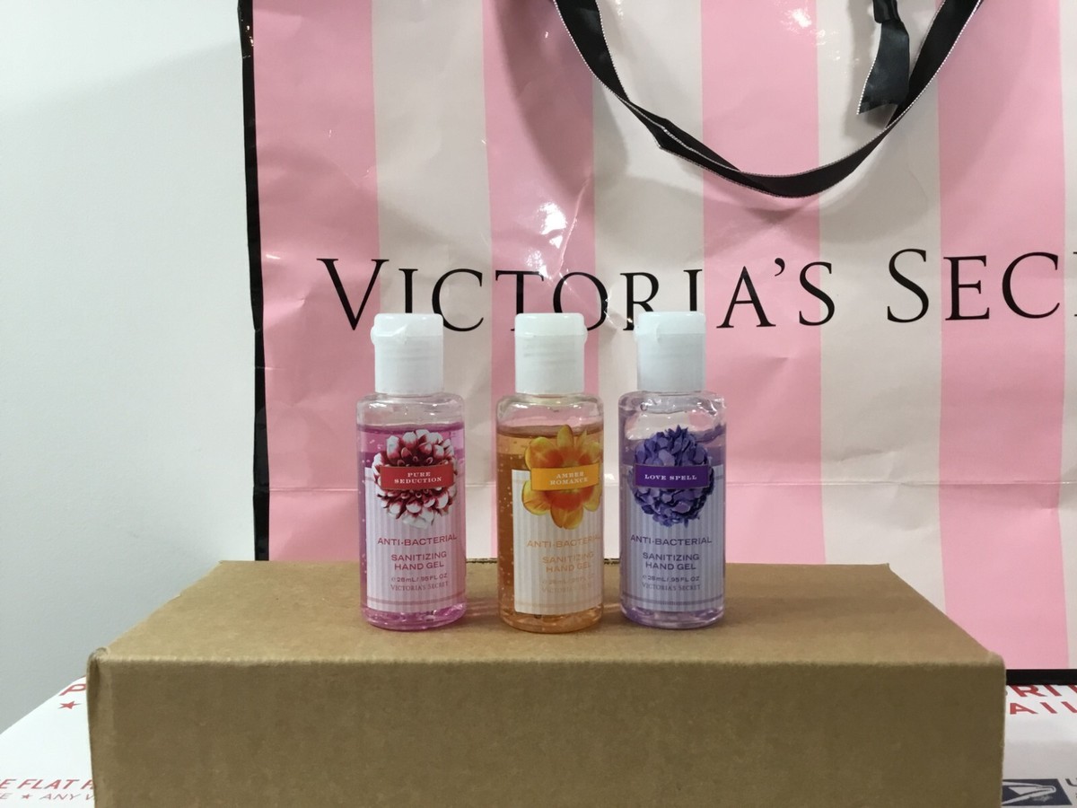 専用 Victoria's Secret Bath & Body Works 3 VICTORIA'S SECRET ANTI-BACTERIAL SANITIZING HAND GEL .95 OZ / 28ML