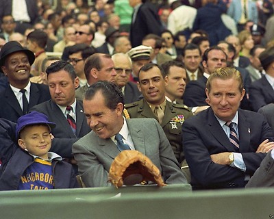 President Richard Nixon at Opening Day Baseball game RFK Stadium New 8x10 Photo