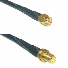 RG402 BLUE JACKET RP-SMA PLUG female pin to SMA Female JUMPER CABLE USA