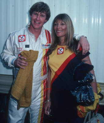 Larry Wilcox & Hannie Strasser at Toyota Pro/Celebrity Auto Race -- 1981 Photo 3