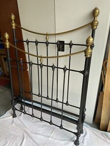 Black Cast Iron Brass Bed Frame, Antique Brass Bed Frame Full