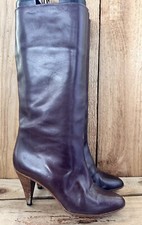 VTG Antonio Moreno Tall Boots Brown Spain Leather Heeled Retro Women s Sz 7 M