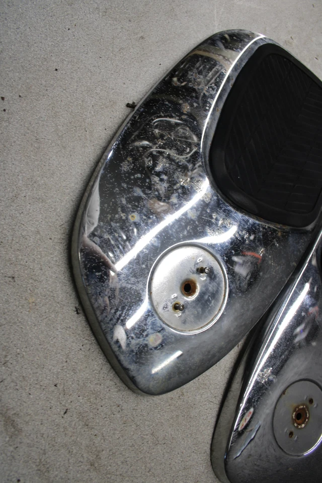 1963 Honda Benly Touring 150 CA95 GAS TANK CHROME SIDE PANELS K11-3297.OB - Image 2 of 4
