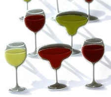 COCKTAIL BRADS 4 Colors Scrapbooking Party Drinks Card Making Stamping