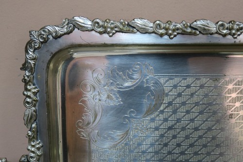 Beautiful Antique Large Polish NORBLIN WARSZAWIE Serving Tray Poland / Russian - Picture 7 of 11