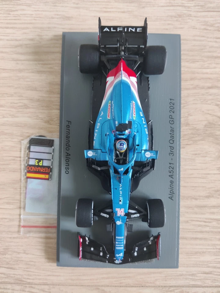 F1 Alpine A521, Alonso, 3rd Qatar GP 2021, Spark, 1:43 - Image 2 of 4