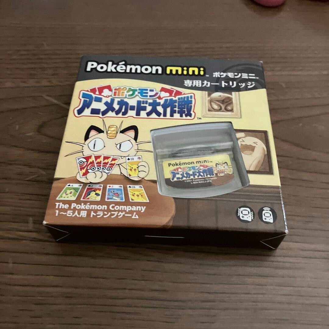 Nintendo Pokémon mini クリア  ソフト2本付き Nintendo Pokémon Mini Zany Cards game cartridge Complete in