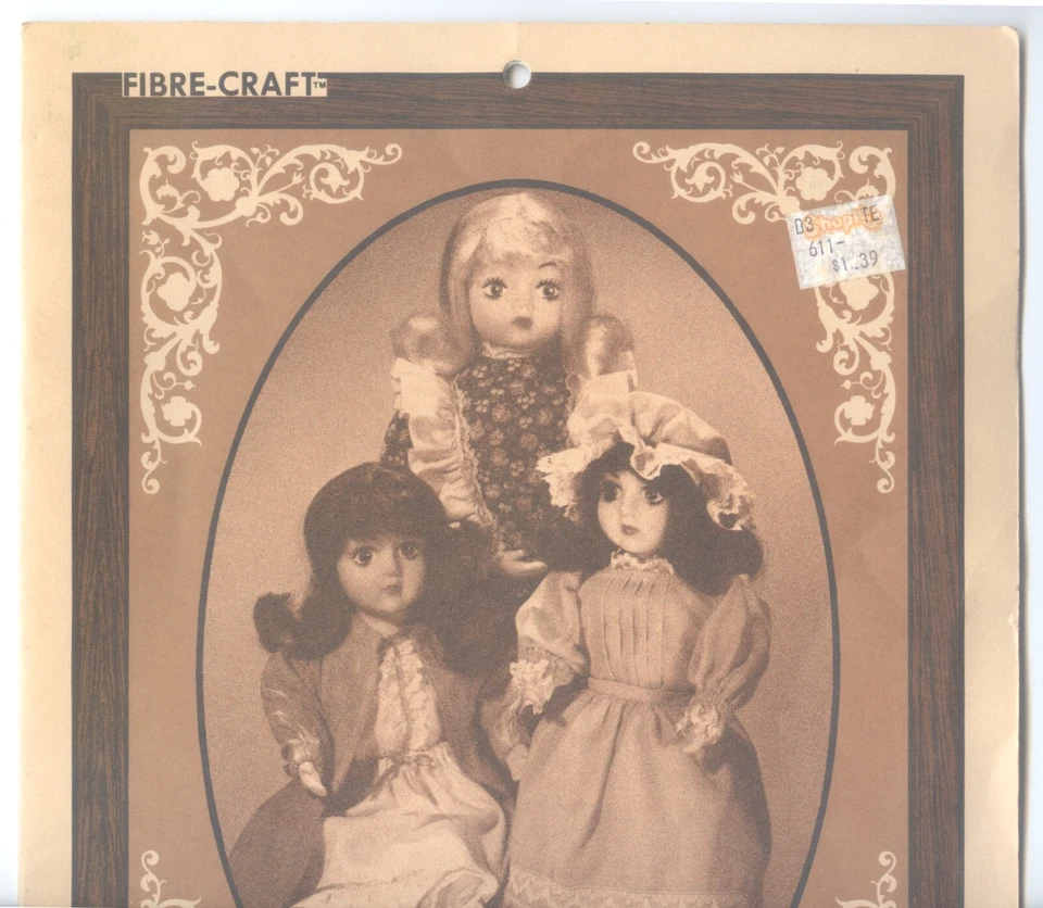 FIBRE-CRAFT THE PORTRAIT COLLECTION DOLL CLOTHES SEWING PATTERN 1982 UC - Image 2 of 4