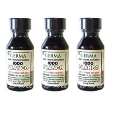 Iodine Tincture Decolorized 1oz IODO First Aid Antiseptic Clear Yodo Blanco QTY3