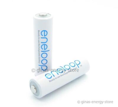 2 x Sanyo Eneloop AA Mignon Akku Weiß LR6 Ready to us min. 1900mAh NEU