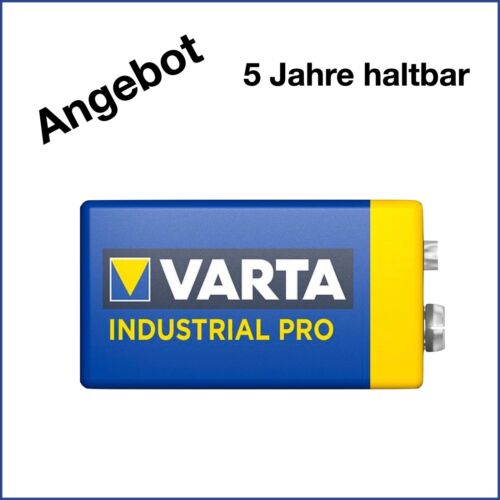 Varta 9V Block Batterie f. Rauchwarnmelder Warnmelder 9 Volt + 5 Jahre haltbar + - Bild 1 von 7