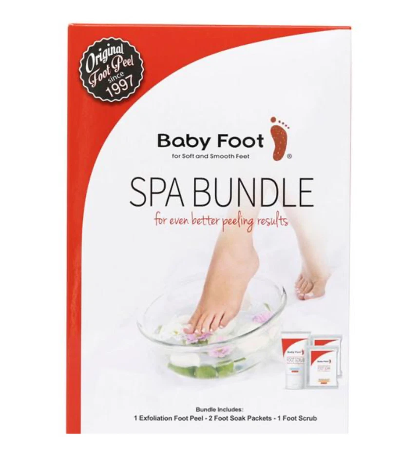 Baby Foot Spa Bundle, the Original Peel, 2 Foot Soaks & Foot Scrub EXP:09/25 - Image 2 of 4